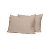 Σεντόνια Υπέρδιπλα Σετ Με Λάστιχο 170x200+38cm Sunshine Cotton Feelings 119 Mocha Βαμβάκι