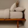 Σεντόνια Υπέρδιπλα Σετ Με Λάστιχο 170x200+38cm Sunshine Cotton Feelings 119 Mocha Βαμβάκι