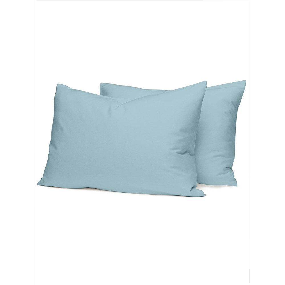 Σεντόνια Υπέρδιπλα Σετ Με Λάστιχο 170x200+38cm Sunshine Cotton Feelings 120 Sky Blue Βαμβάκι