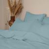 Σεντόνια Υπέρδιπλα Σετ Με Λάστιχο 170x200+38cm Sunshine Cotton Feelings 120 Sky Blue Βαμβάκι