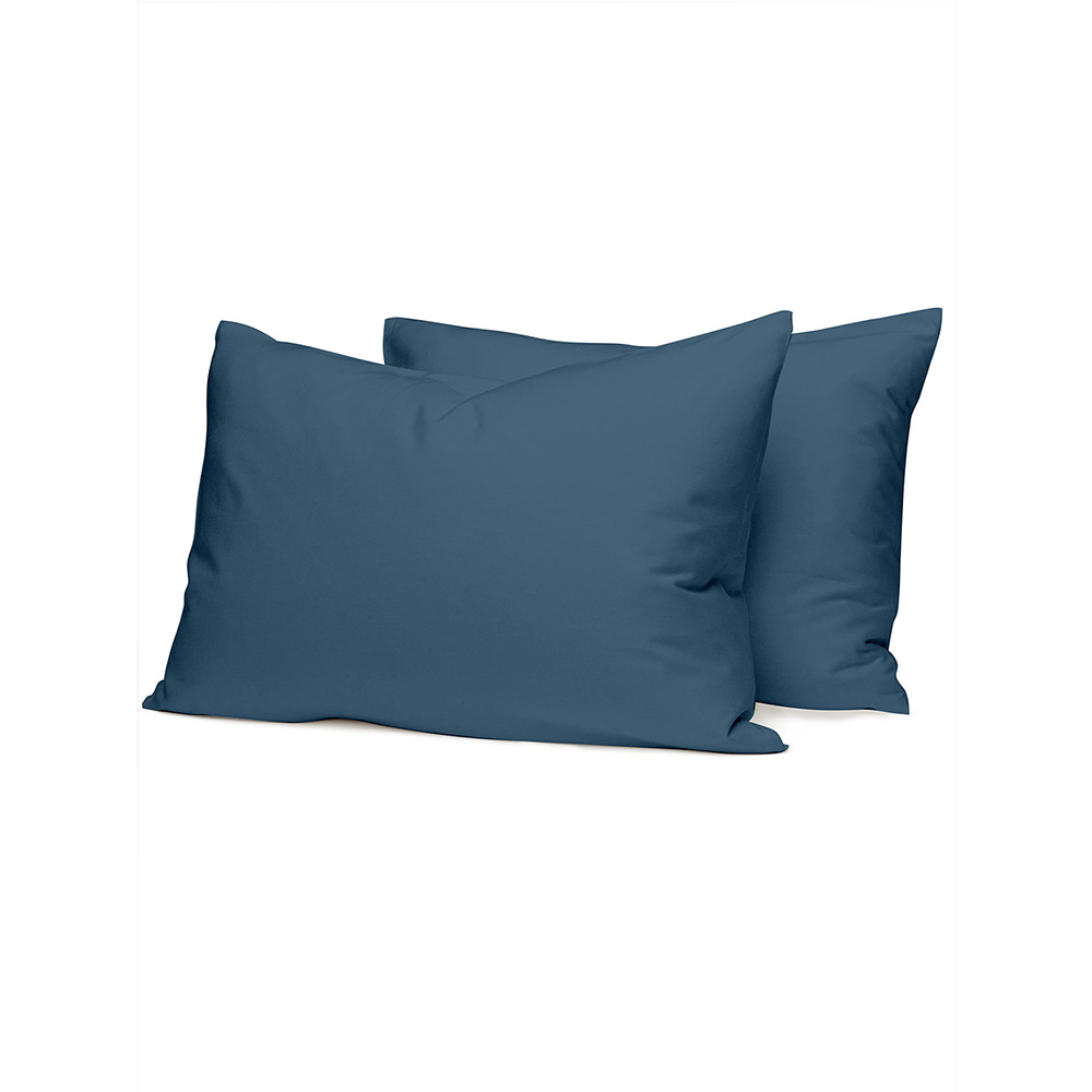 Σεντόνια Υπέρδιπλα Σετ Με Λάστιχο 170x200+38cm Sunshine Cotton Feelings 121 Sea Blue Βαμβάκι