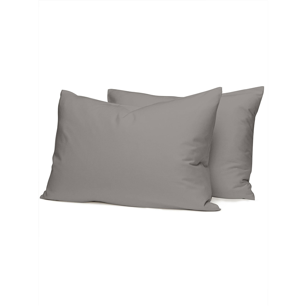 Σεντόνια Υπέρδιπλα Σετ Με Λάστιχο 170x200+38cm Sunshine Cotton Feelings 122 Paloma Grey Βαμβάκι