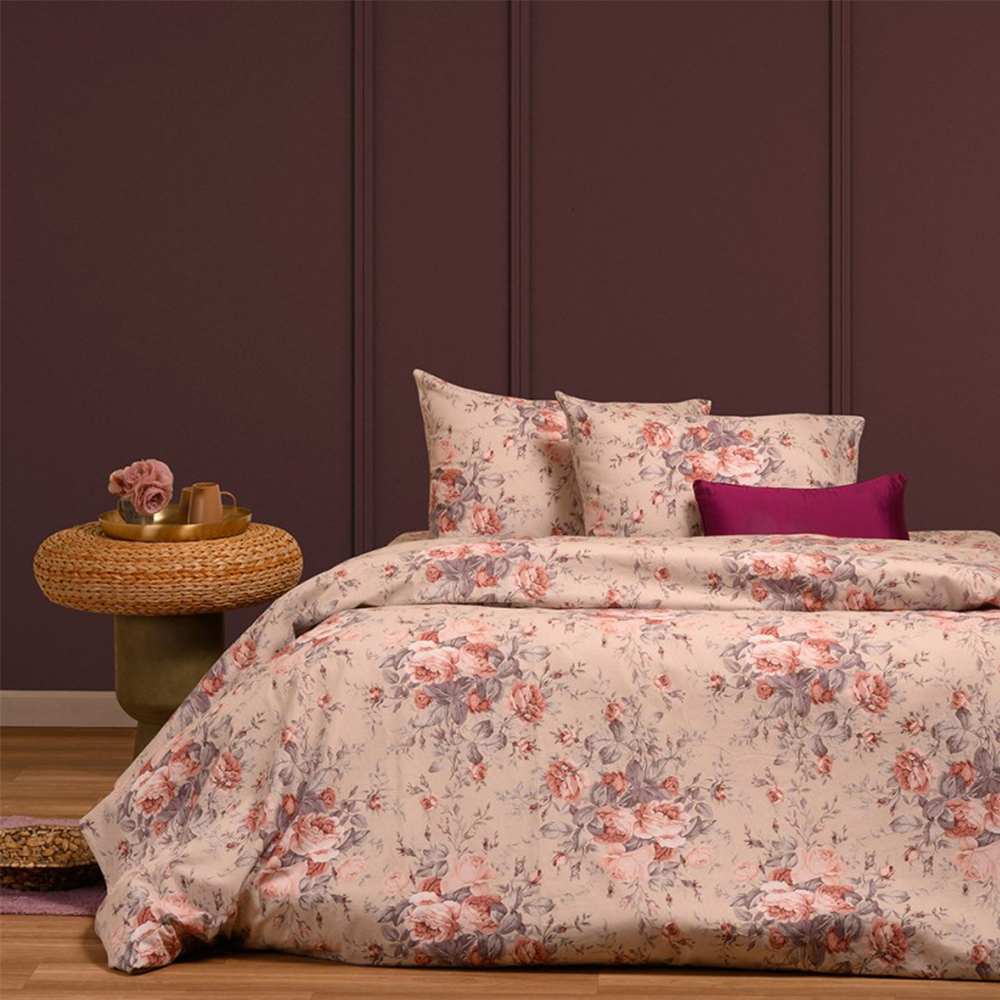 Παπλωματοθήκη Υπέρδιπλη 225x245cm Melinen Peonia Rose Φανελένια