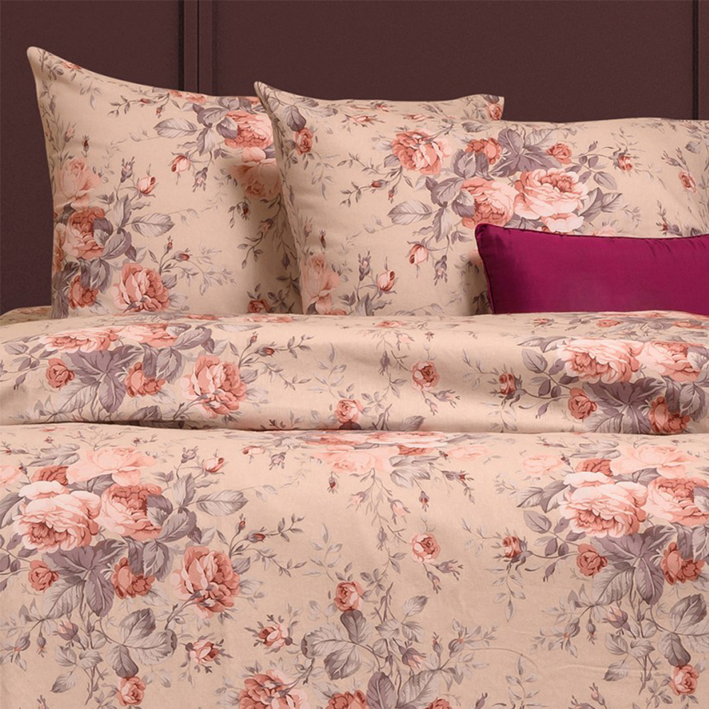 Παπλωματοθήκη Υπέρδιπλη 225x245cm Melinen Peonia Rose Φανελένια