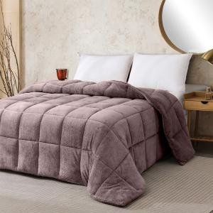 Κουβερτοπάπλωμα Υπέρδιπλο Fleece-Sherpa 220x240cm Melinen Shelby Berry Πολυέστερας