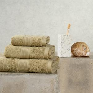 Πετσέτες Σετ 3 Τεμάχια Melinen Kenzo Olive Βαμβάκι