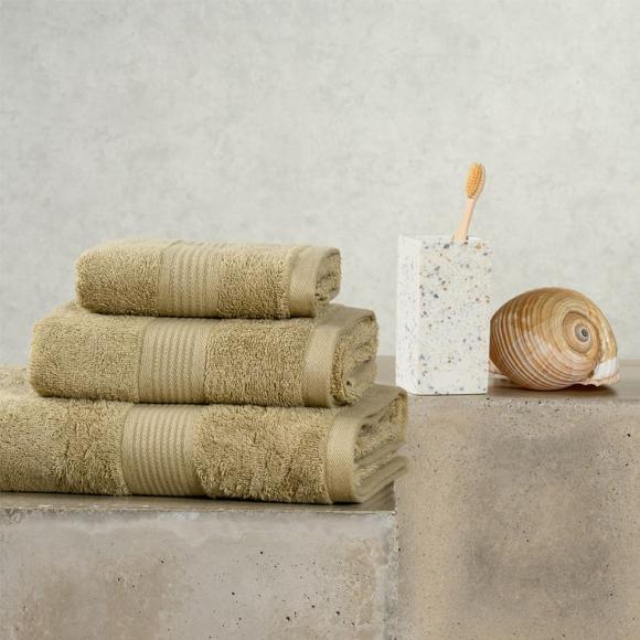 Πετσέτες Σετ 3 Τεμάχια Melinen Kenzo Olive Βαμβάκι