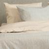 Σεντόνια Υπέρδιπλα Σετ Με Λάστιχο 160x200+32cm Melinen Nika Light Blue Βαμβάκι-Πολυεστέρας