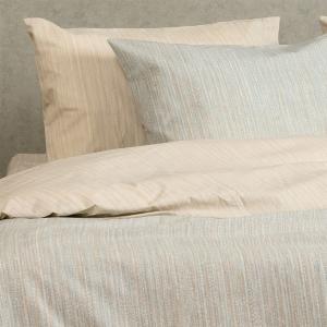 Σεντόνια Υπέρδιπλα Σετ Με Λάστιχο 160x200+32cm Melinen Nika Light Blue Βαμβάκι-Πολυεστέρας