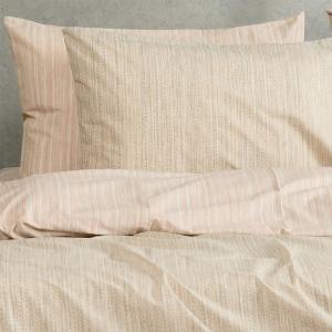 Σεντόνια Υπέρδιπλα Σετ Με Λάστιχο 160x200+32cm Melinen Nika Ecru/Beige Βαμβάκι-Πολυεστέρας