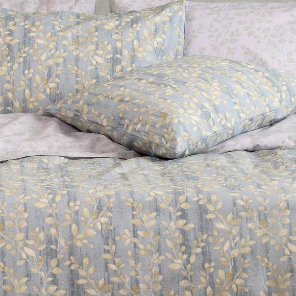 Σεντόνια Υπέρδιπλα Σετ Με Λάστιχο 160x200+32cm Melinen Botan Blue Βαμβάκι-Πολυεστέρας
