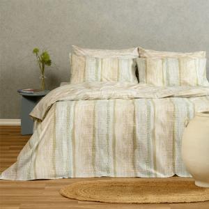 Παπλωματοθήκη Μονή 165x245cm Melinen Fuji Mocca Βαμβάκι-Πολυεστέρας