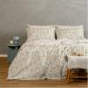 Σεντόνια Υπέρδιπλα Σετ Με Λάστιχο 160x200+32cm Melinen Chloe Aqua Βαμβάκι-Πολυεστέρας