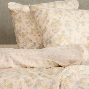 Σεντόνια Υπέρδιπλα Σετ Με Λάστιχο 160x200+32cm Melinen Chloe Peach Βαμβάκι-Πολυεστέρας