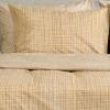 Σεντόνια Υπέρδιπλα Σετ Με Λάστιχο 160x200+32cm Melinen Mateo Beige Βαμβάκι-Πολυεστέρας