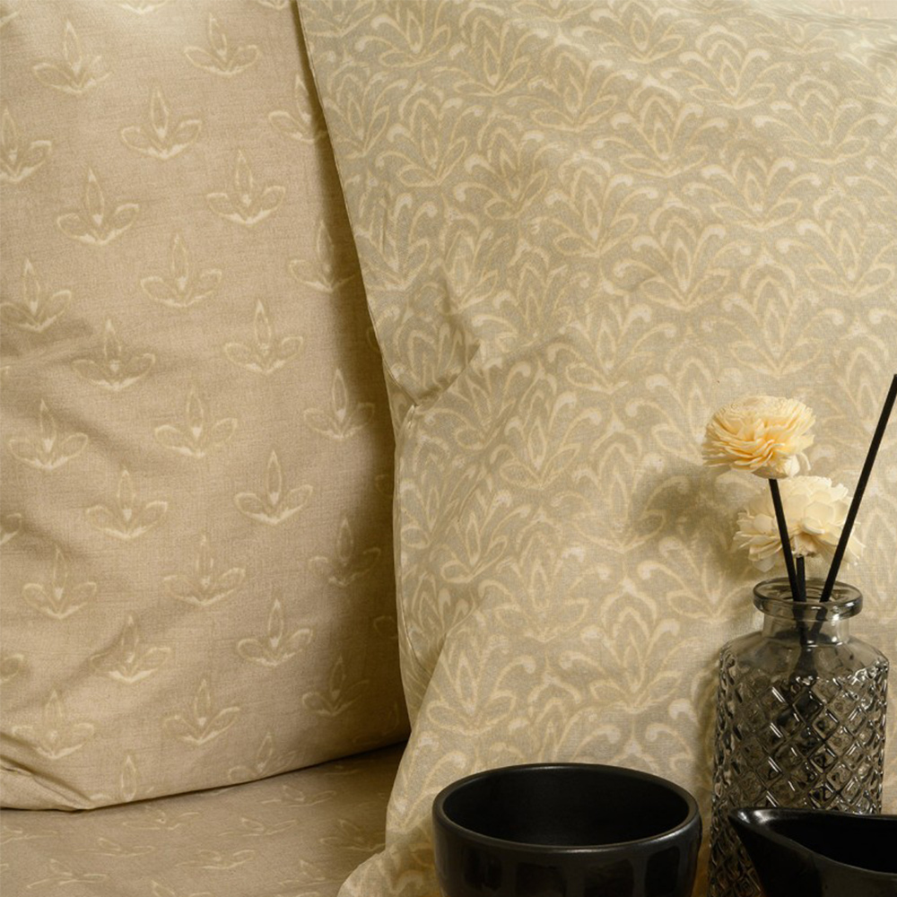 Παπλωματοθήκη Υπέρδιπλη 225x245cm Melinen Layla Beige Βαμβάκι-Πολυεστέρας