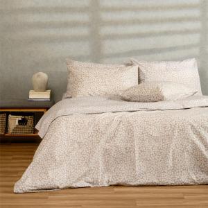 Παπλωματοθήκη Υπέρδιπλη 225x245cm Melinen Olga Beige Βαμβακερή