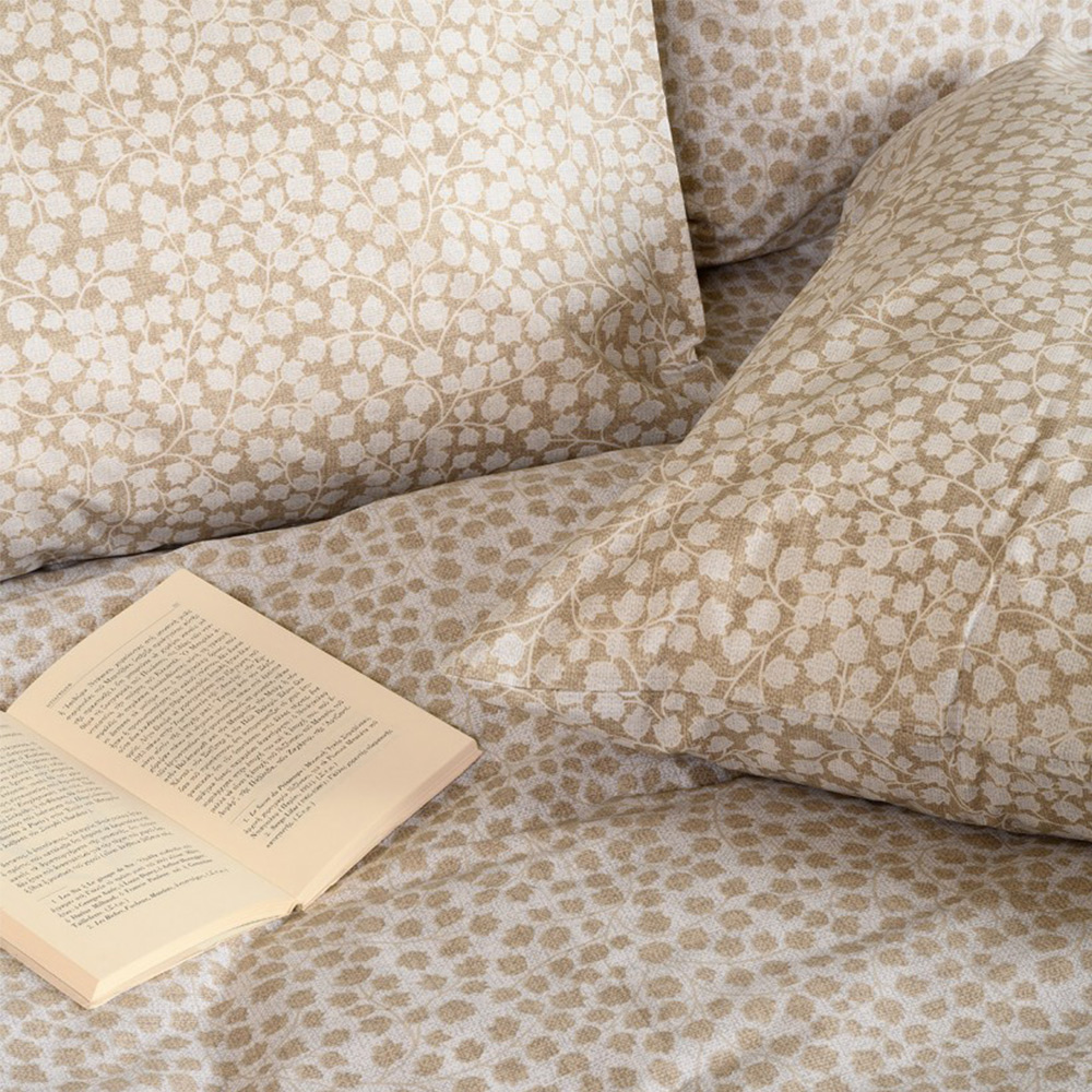 Παπλωματοθήκη Υπέρδιπλη 225x245cm Melinen Olga Beige Βαμβακερή