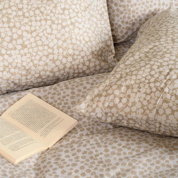 Παπλωματοθήκη Υπέρδιπλη 225x245cm Melinen Olga Beige Βαμβακερή