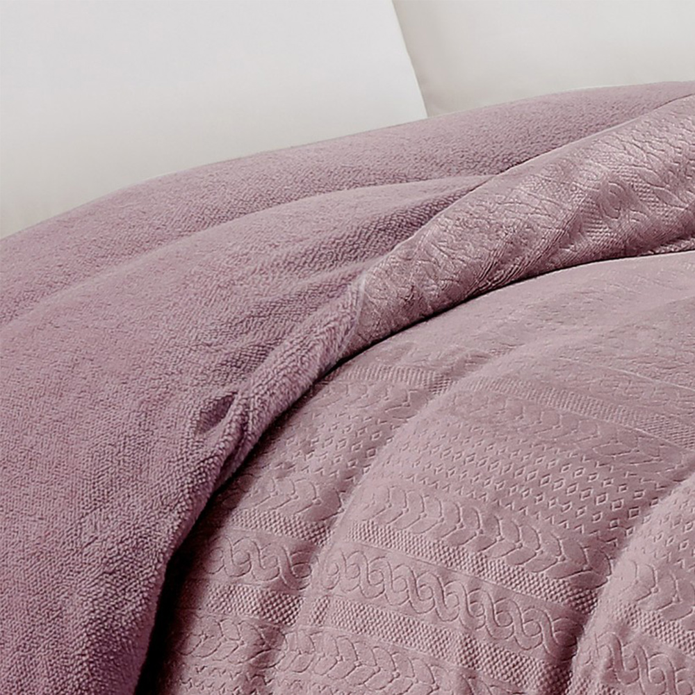 Παπλωματοθήκη Υπέρδιπλη 225x245cm Melinen Shelby Amethyst Πολυεστέρας