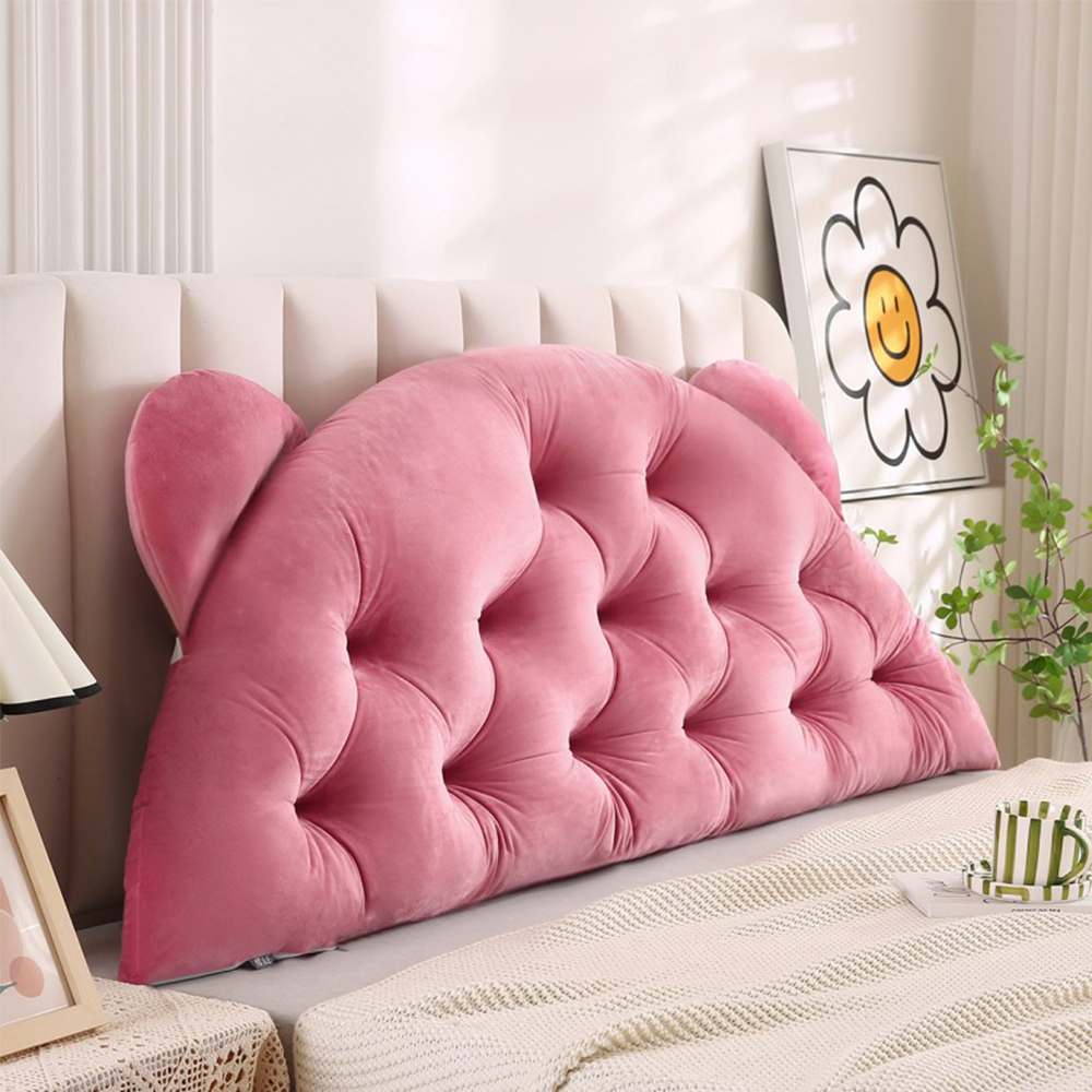 Διακοσμητικό Μαξιλάρι Παιδικό για Κεφαλάρι 90x55cm Melinen Bear Apple Πολυεστέρας