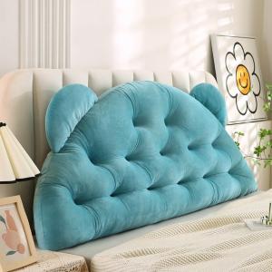 Διακοσμητικό Μαξιλάρι Παιδικό για Κεφαλάρι 90x55cm Melinen Bear Petrol Πολυεστέρας