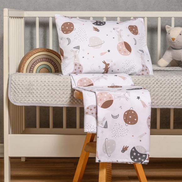Σεντόνια Βρεφικά Σετ Με Λάστιχο 70x140+17cm Melinen Universe Βαμβακοσατέν
