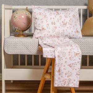 Σεντόνια Βρεφικά Σετ Με Λάστιχο 70x140+17cm Melinen Alice Βαμβακοσατέν