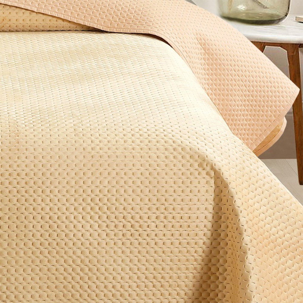 Κουβερλί Υπέρδιπλο 220x240cm Melinen Omnia Beige Microfiber