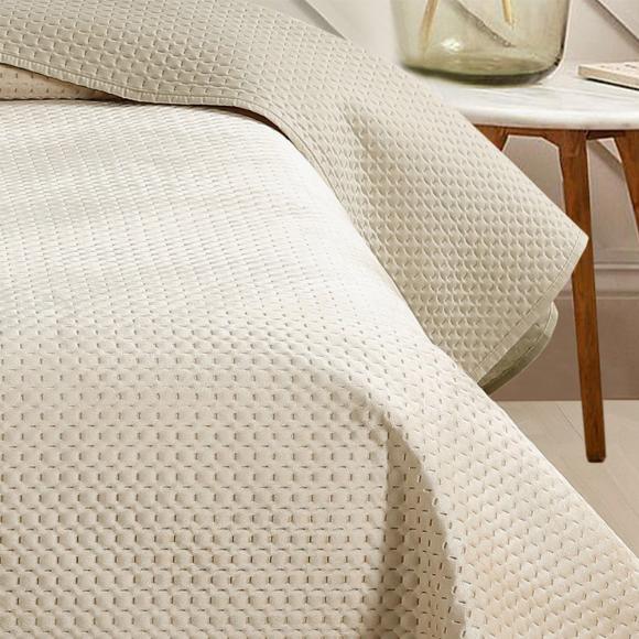 Κουβερλί Υπέρδιπλο 220x240cm Melinen Omnia Greige Microfiber