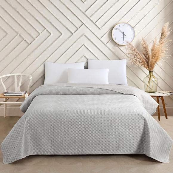 Κουβερλί Υπέρδιπλο 220x240cm Melinen Omnia Grey Microfiber