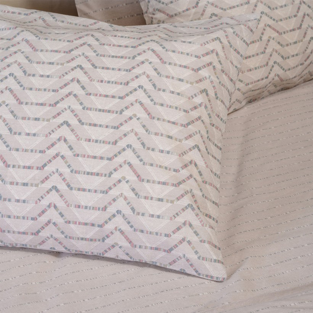 Σεντόνια Υπέρδιπλα Σετ Με Λάστιχο 160x200+32cm Melinen Paris Grey Βαμβακερά