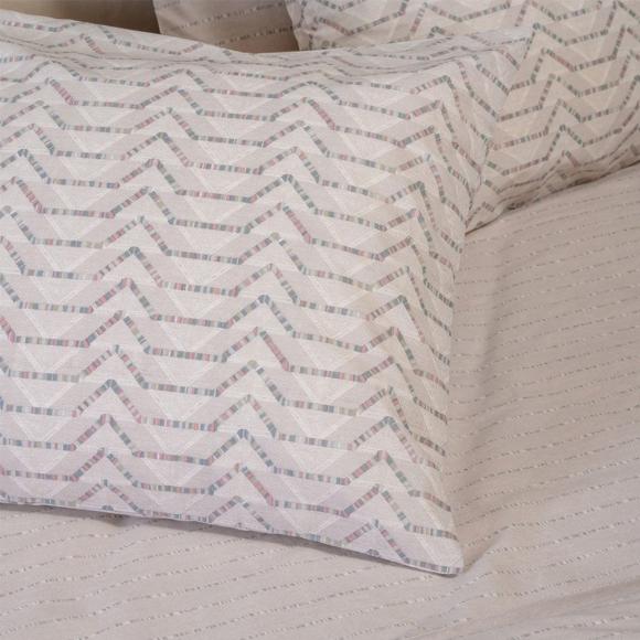 Σεντόνια Υπέρδιπλα Σετ Με Λάστιχο 160x200+32cm Melinen Paris Grey Βαμβακερά