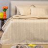 Σεντόνια Υπέρδιπλα Σετ Με Λάστιχο 160x200+32cm Melinen Paris Ochre Βαμβακερά