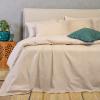 Σεντόνια King Size Σετ Με Λάστιχο 180x200+32cm Melinen Maverick Beige Βαμβακερά