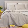 Σεντόνια Υπέρδιπλα Σετ Με Λάστιχο 160x200+32cm Melinen Maverick Light Grey Βαμβακερά