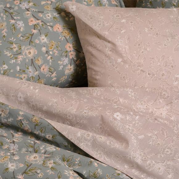 Σεντόνια King Size Σετ Με Λάστιχο 180x200+32cm Melinen Amy Aqua Βαμβακερά