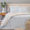 Σεντόνια Υπέρδιπλα Σετ Με Λάστιχο 160x200+32cm Melinen Sienna Blue Βαμβάκι-Πολυεστέρας