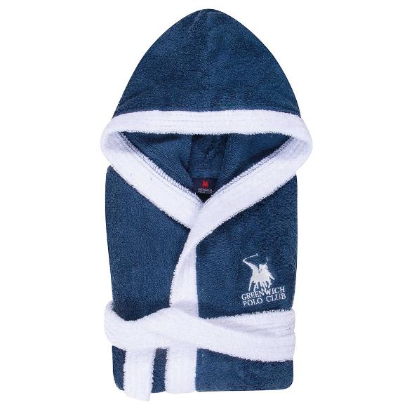 Μπουρνούζι Παιδικό Mε Κουκούλα Polo Club 8624 Βαμβακερό