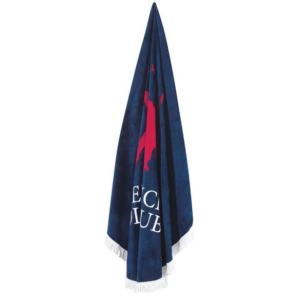 Πετσέτα Θαλάσσης Στρογγυλή Φ160cm Polo Club Essential 2824 Βαμβακερή