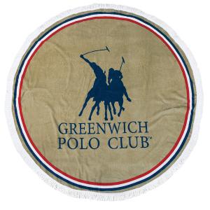 Πετσέτα Θαλάσσης Στρογγυλή Φ160cm Polo Club Essential 2825 Βαμβακερή