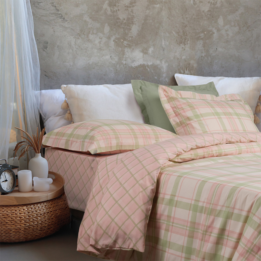 Σεντόνια Ημίδιπλα Σετ Με Λάστιχο 120x200+35cm Das Home 5443 Βαμβάκι-Πολυεστέρας