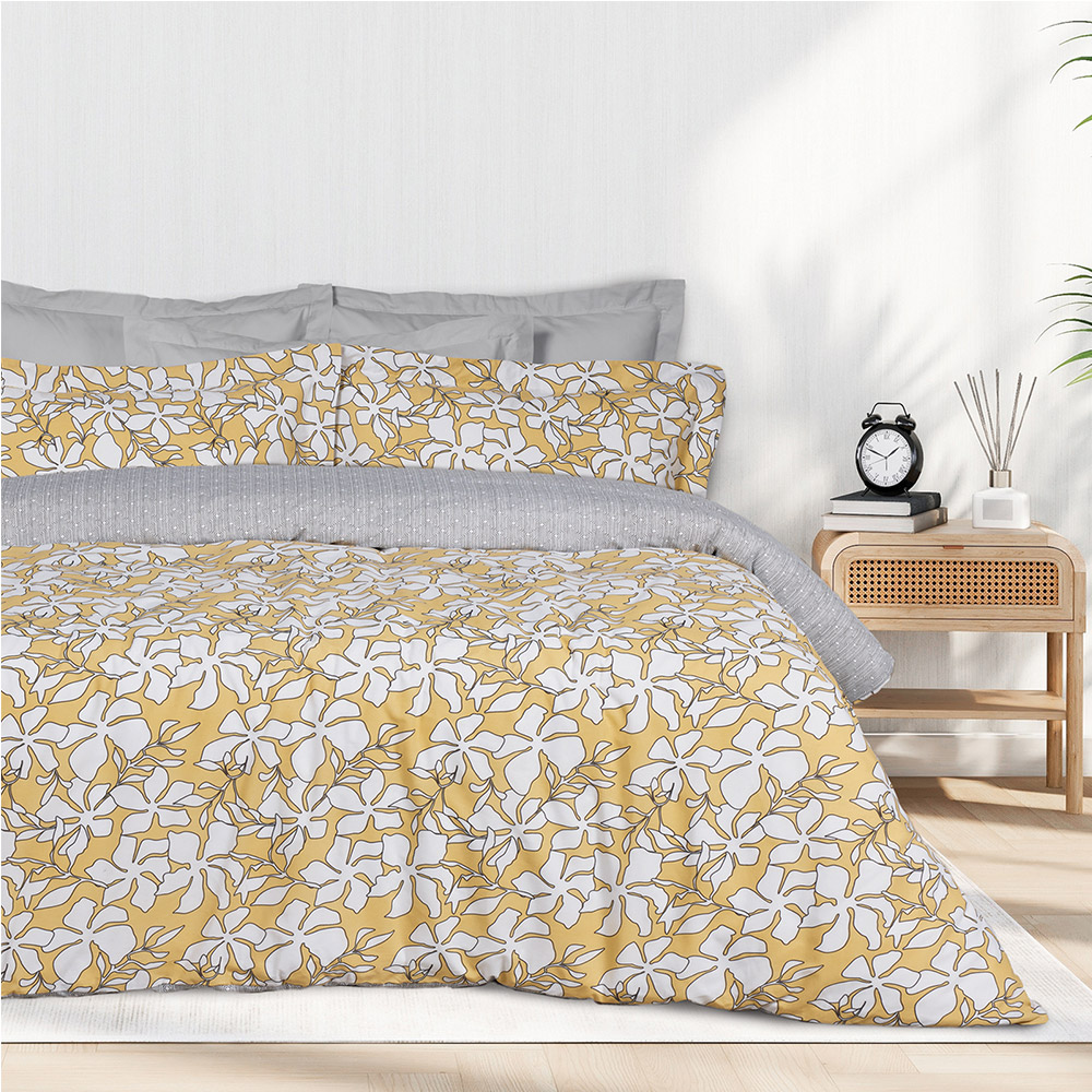Σεντόνια Υπέρδιπλα Σετ Με Λάστιχο 170x200+35cm Das Home 5432 Βαμβάκι-Πολυεστέρας