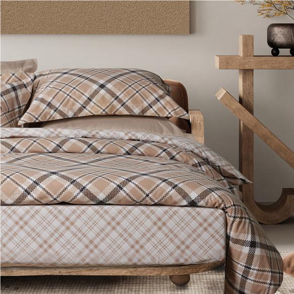 Σεντόνια Υπέρδιπλα Σετ Με Λάστιχο 170x200+35cm Das Home 5435 Βαμβάκι-Πολυεστέρας
