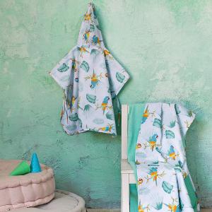 Πετσέτα Θαλάσσης Παιδική 70x140cm Nima Macaw Βαμβακερή