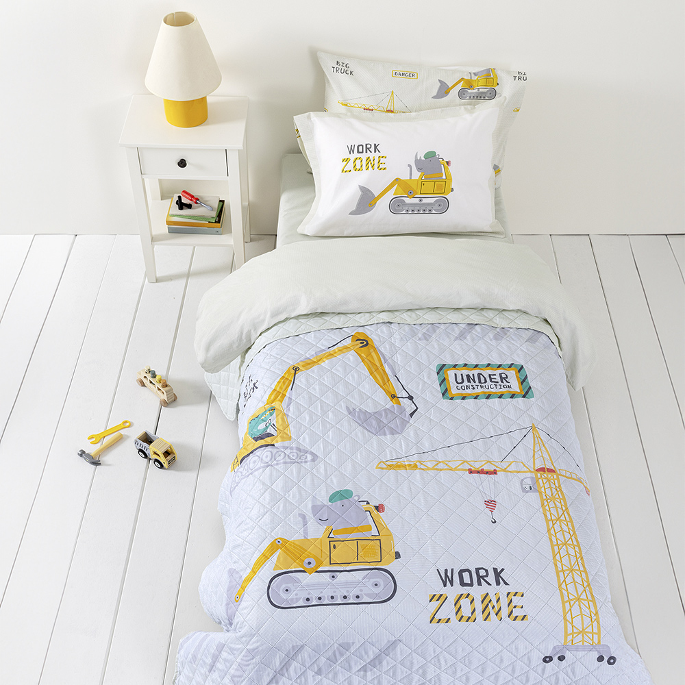 Κουβερλί Παιδικό Μονό 160x220cm Nima Big Truck Microfiber 