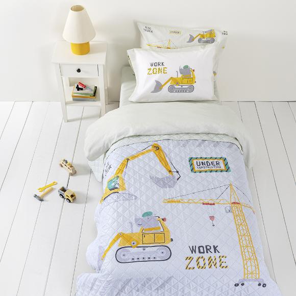 Κουβερλί Παιδικό Μονό 160x220cm Nima Big Truck Microfiber 