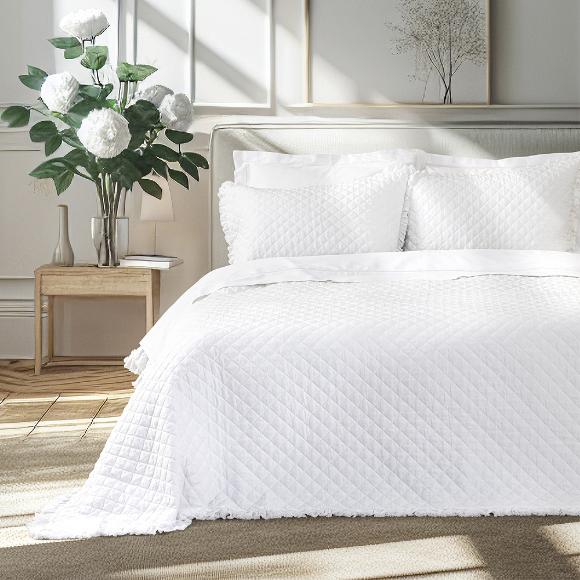 Κουβερλί Νυφικό King Size 240x260cm Nima Lunelle Microfiber