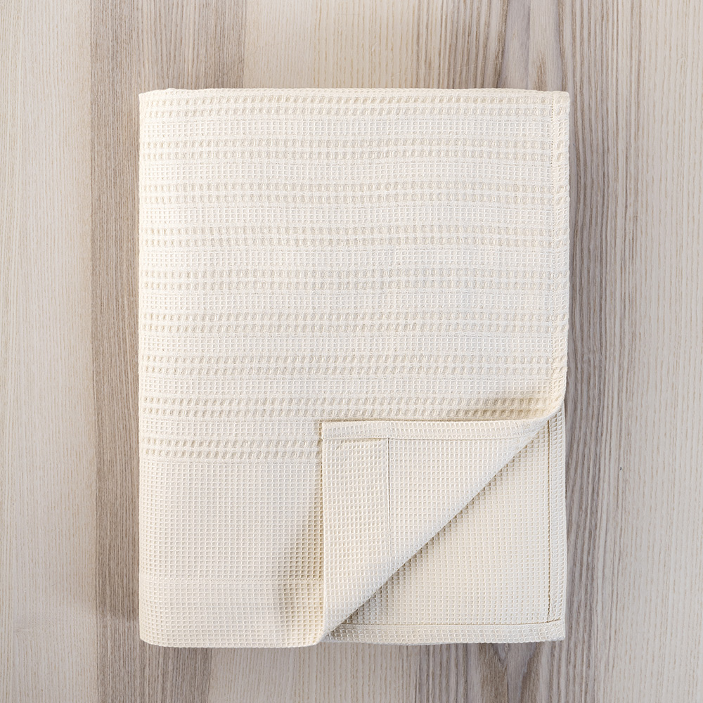 Κουβέρτα Πικέ Υπέρδιπλη 220x240cm Dune Sand Beige Βαμβακερή