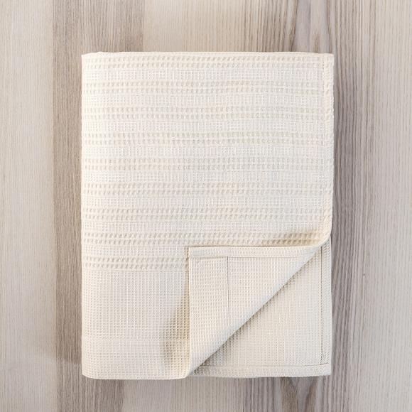 Κουβέρτα Πικέ Υπέρδιπλη 220x240cm Dune Sand Beige Βαμβακερή